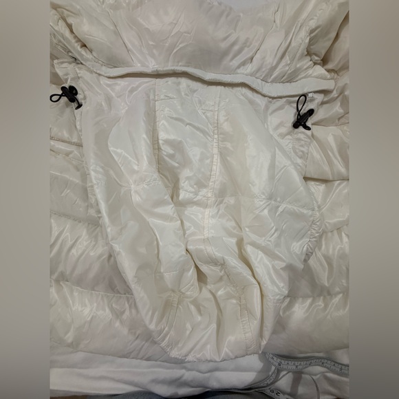 Curations Caravan White Packable Puffer Cape Jacket XS Hooded - Picture 7 of 12